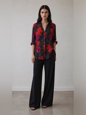 Express Multicolored Button Down Shirt